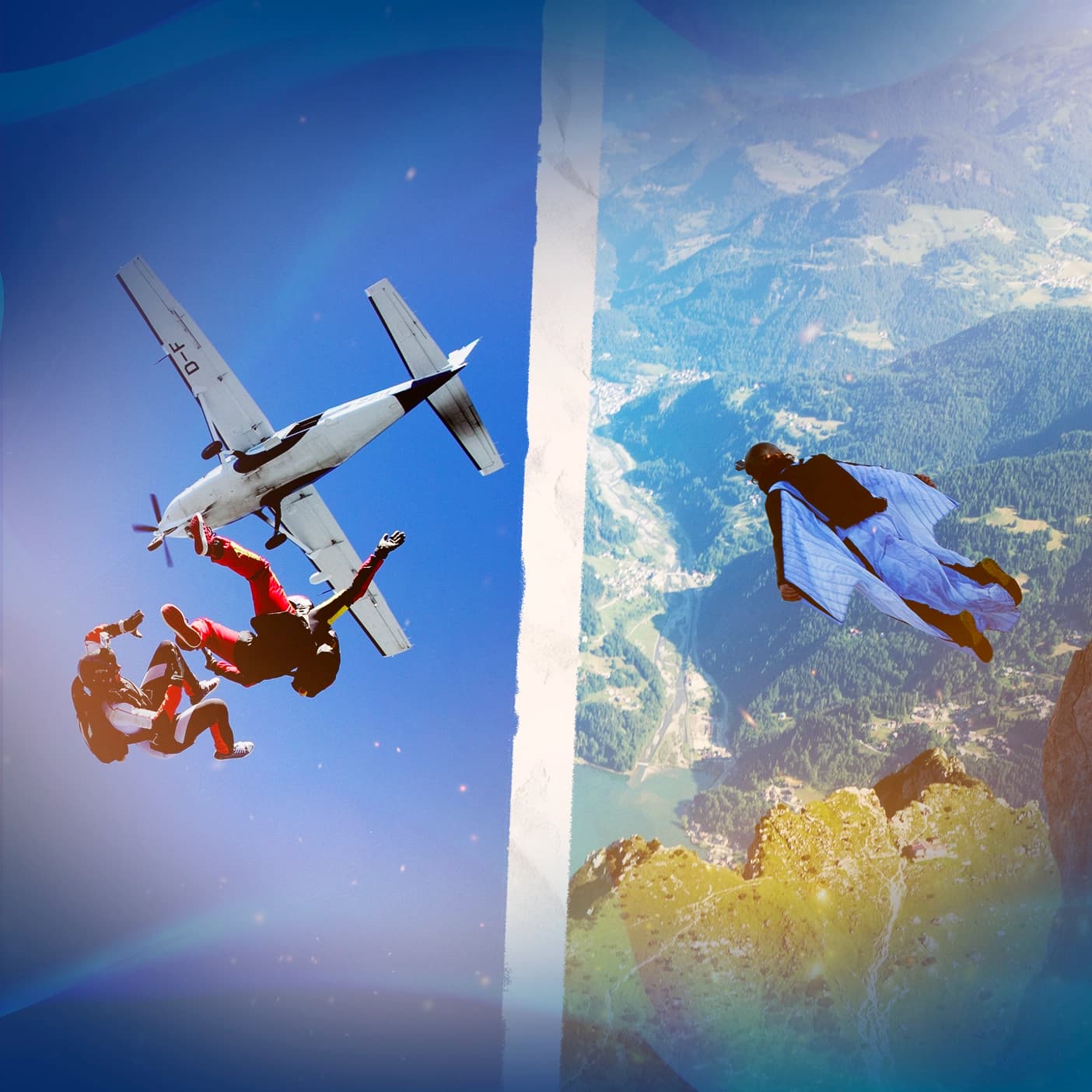 The difference between BASE jumping and skydiving